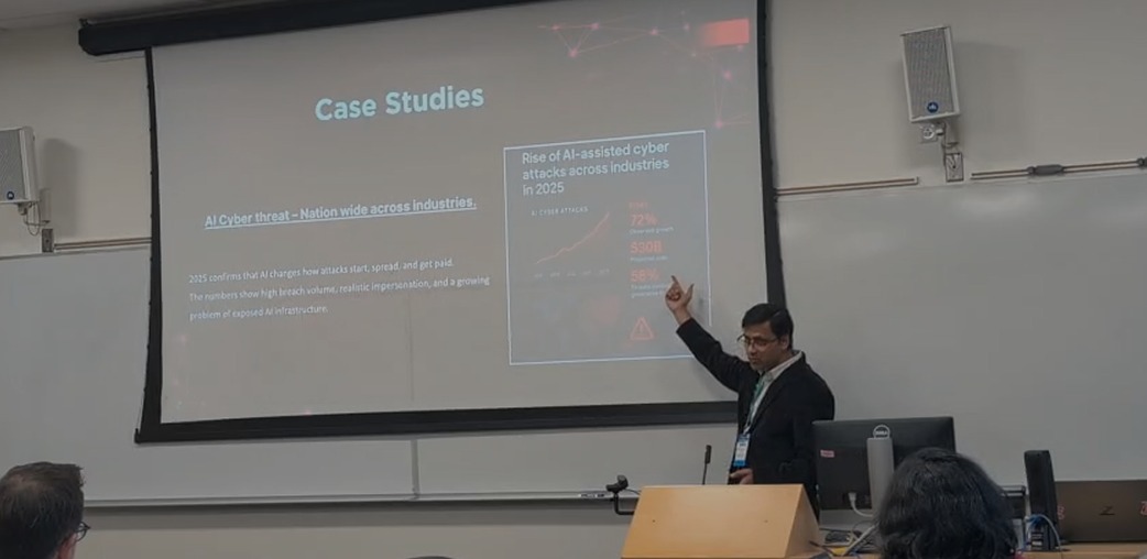 Ankush Gupta on expert panel at Cyber AI Hackathon 2025