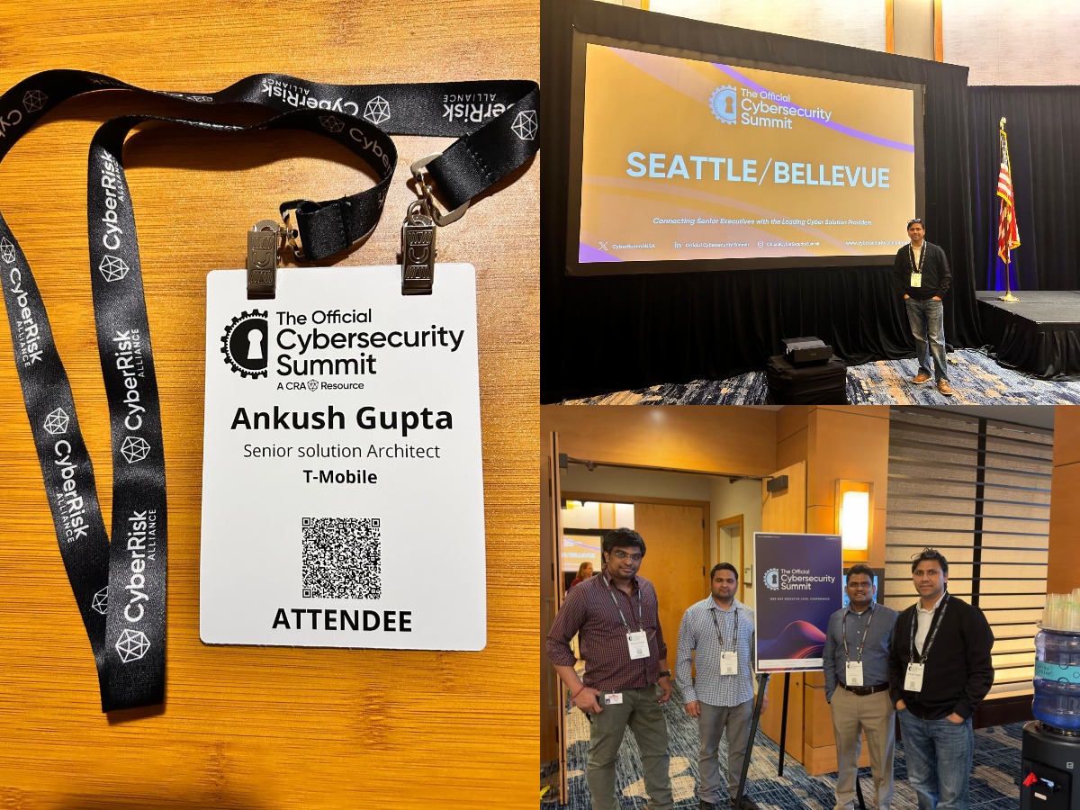 Ankush Gupta speaking at international cybersecurity and AI conference 2026