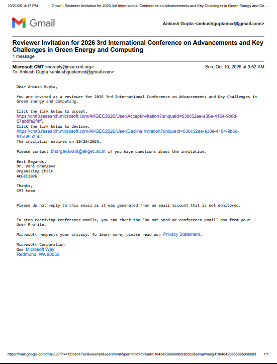 FBLA 2026 judge appointment credential page 4 — Ankush Gupta technology competition evaluator