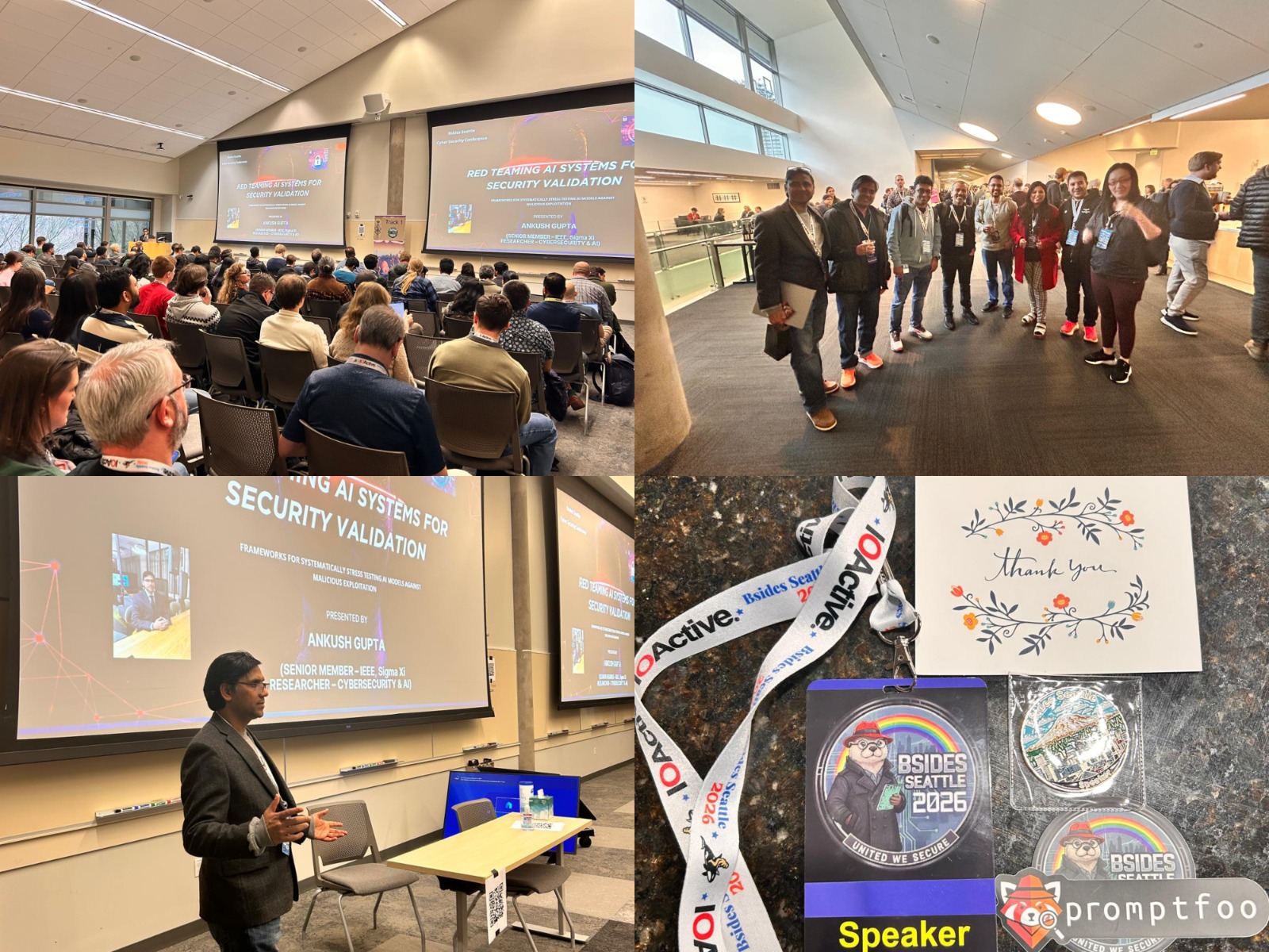 Ankush Gupta invited speaker confirmation for BSides Seattle 2026 cybersecurity conference